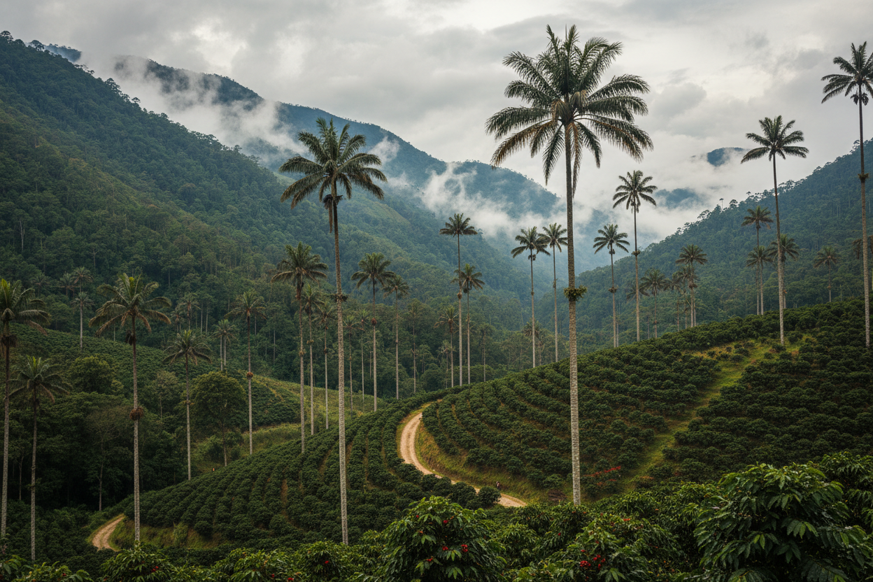 Valle del Cocora palmas de cera Eje Cafetero Colombia