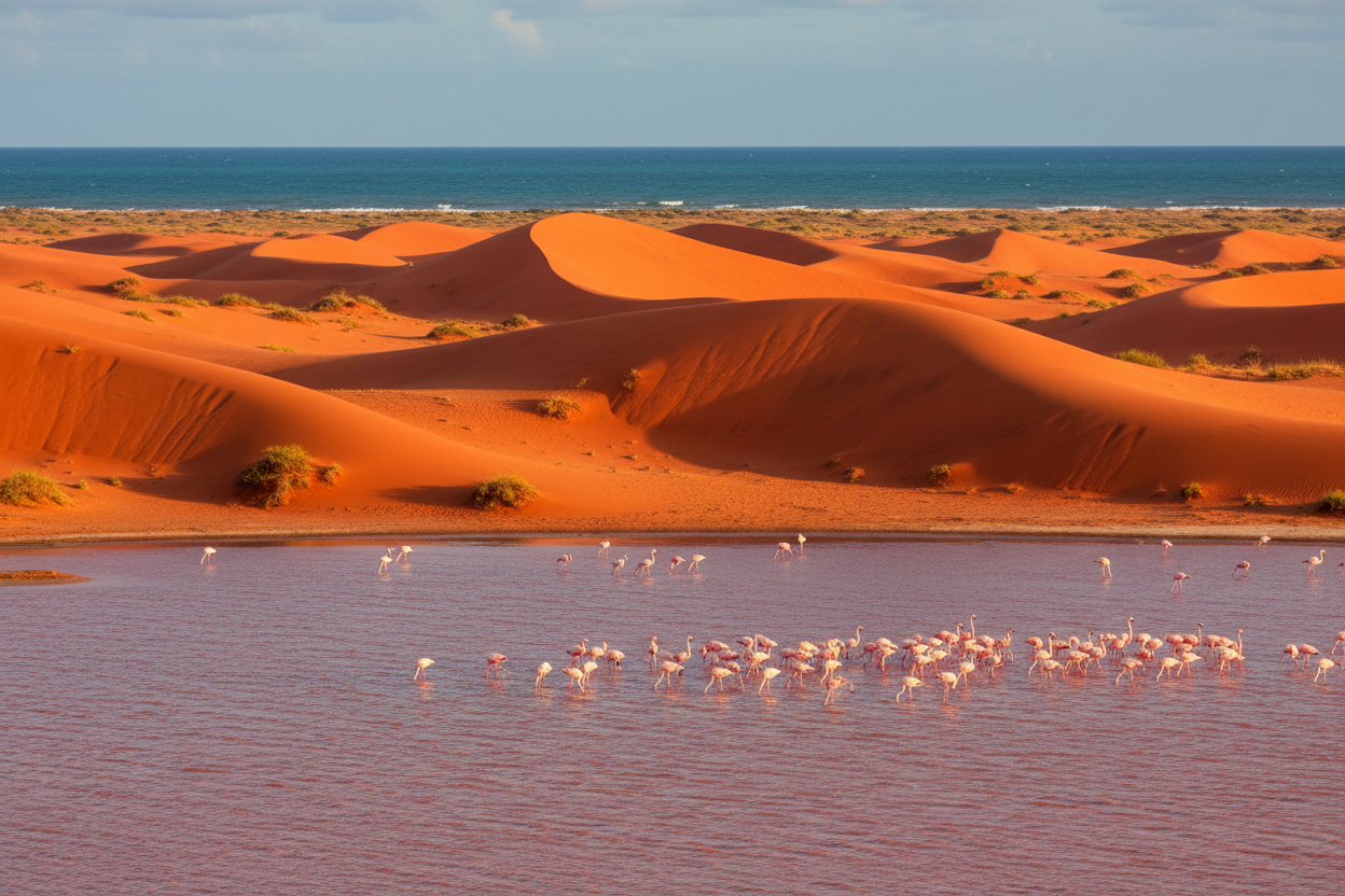 La Guajira desierto flamencos Colombia