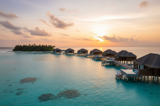 Resort de lujo en el Caribe con aguas turquesas