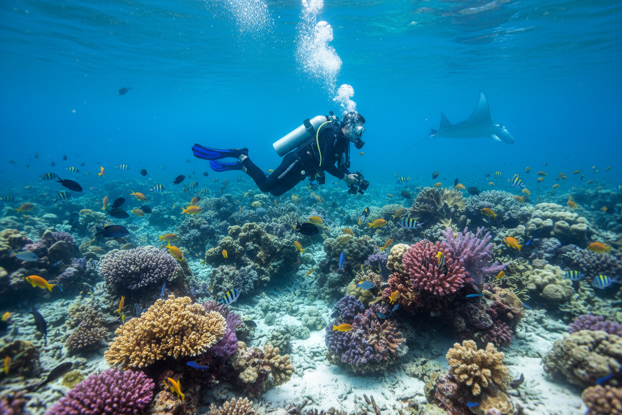 Buceo arrecife coral Caribe colombiano